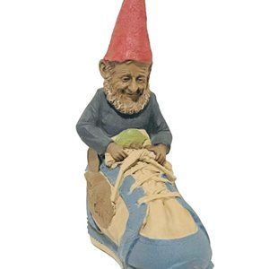 Tom Clark Gnome dwarf elf Figurine sculpture SIGNED Pheidippides shoe sneaker